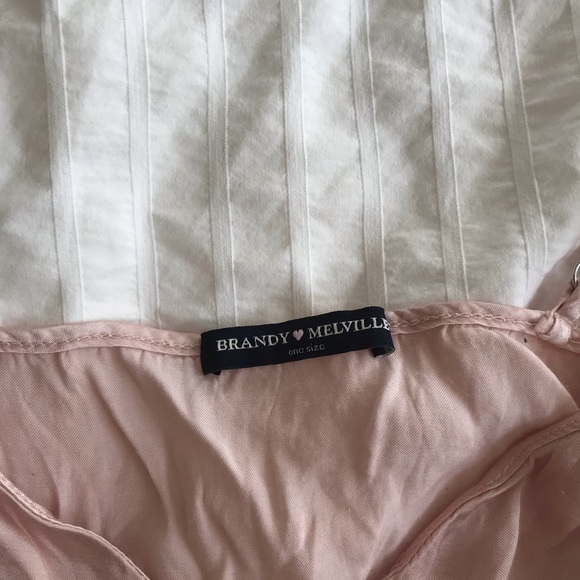 Brandy Melville pink griffin silky tank - Picture 2 of 3